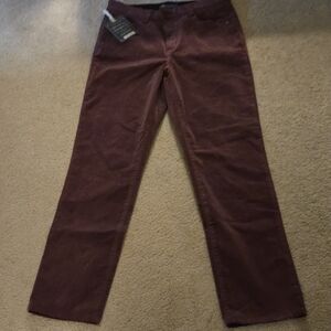 Democracy Burgundy/ Maroon Corduroy Pants, Size 12